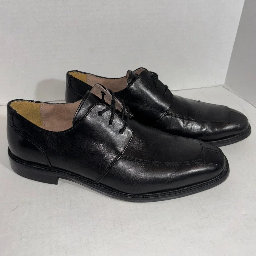 Florsheim Black Split Toe Square‎ Toe Oxfords men's size 10D